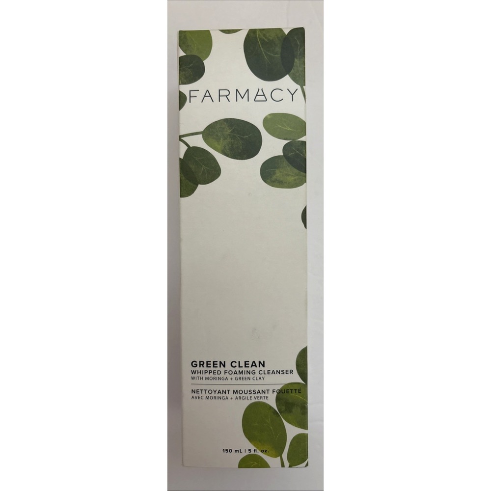 Farmacy Green Clean Whipped Foaming Cleanser With Moringa Geen Clay 5 Oz New